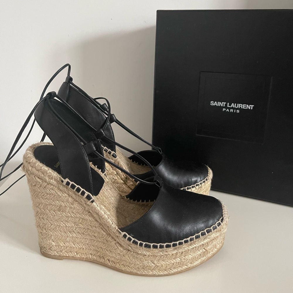Authentic Saint Laurent Espadrilles - image 4